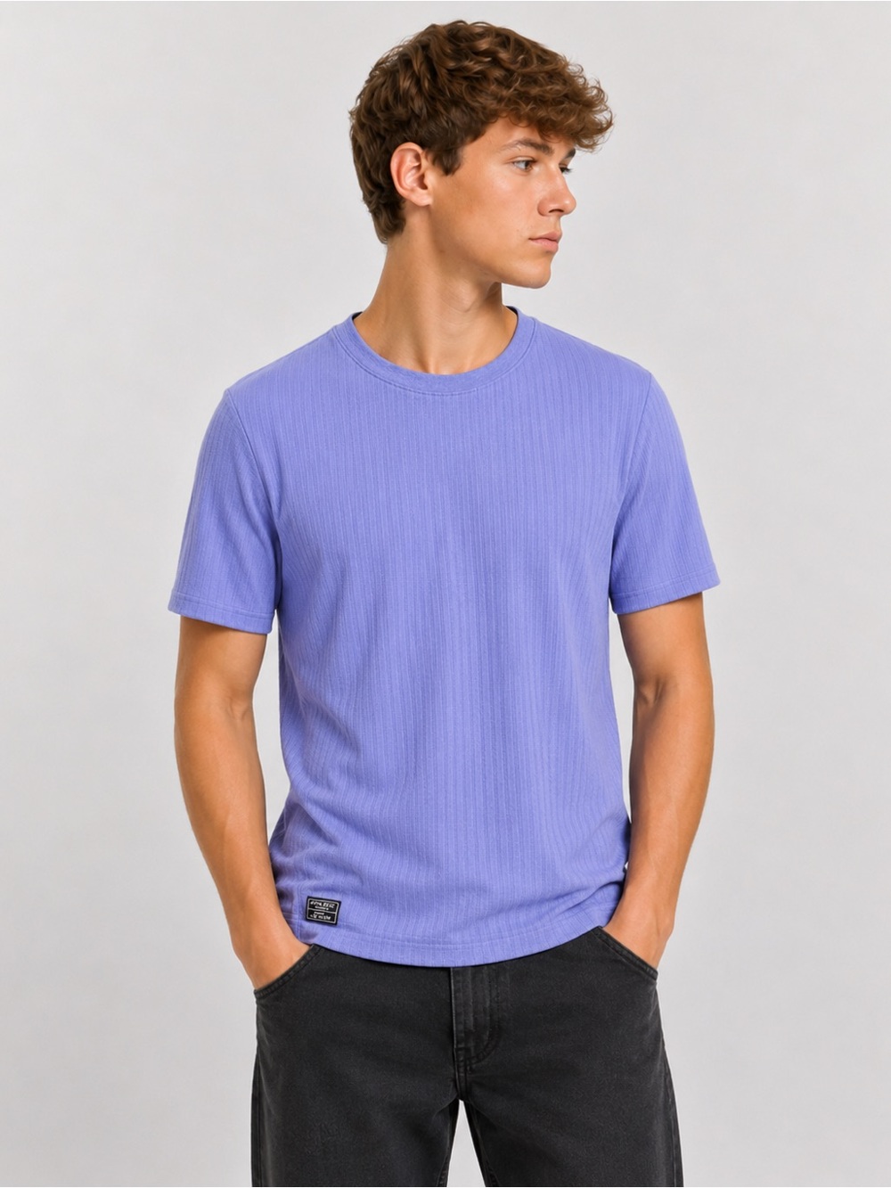 Athletic Works Light Blue Short Sleeve Crew Tee